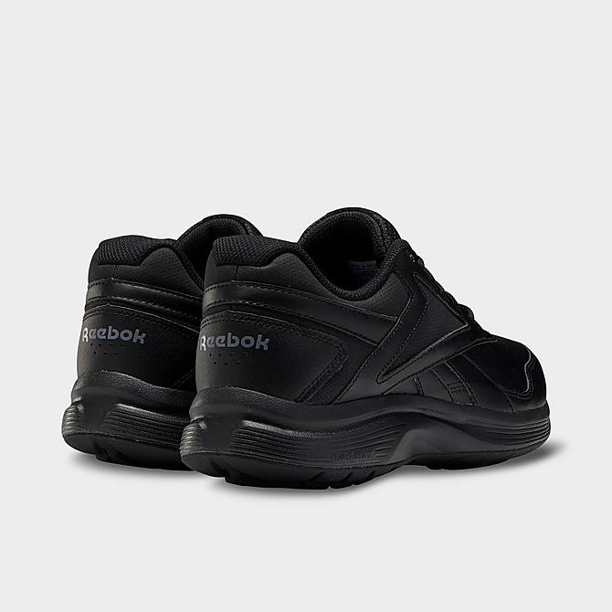 Left view of Men's Reebok Walk Ultra 7 DMX Walking Shoes (Extra Wide 4E) in Black/Cold Grey 5/Collegiate Royal Click to zoom