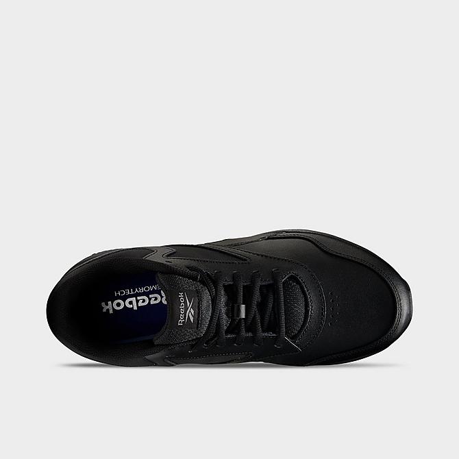 Back view of Men's Reebok Walk Ultra 7 DMX Walking Shoes (Extra Wide 4E) in Black/Cold Grey/Collegiate Royal Click to zoom