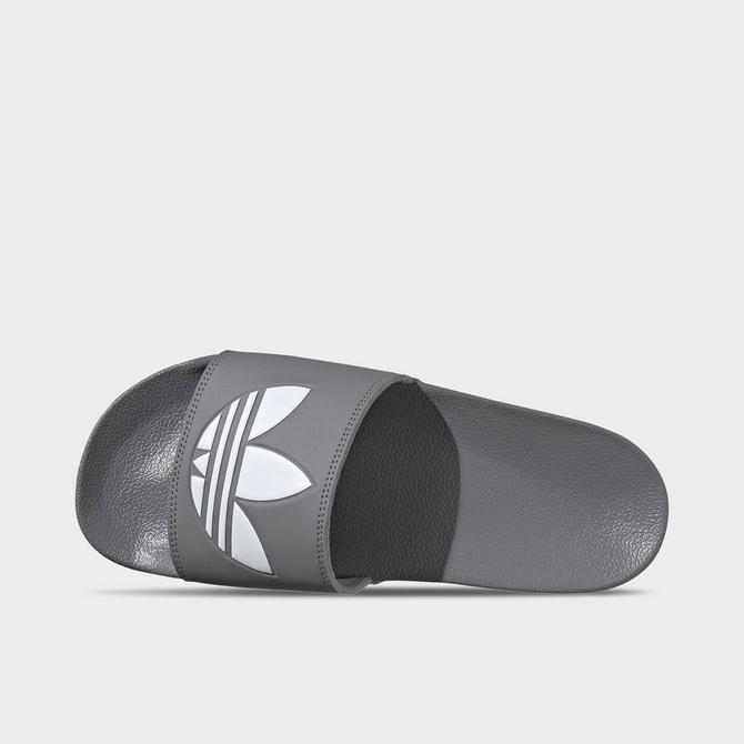 Men's gray best sale adidas slides