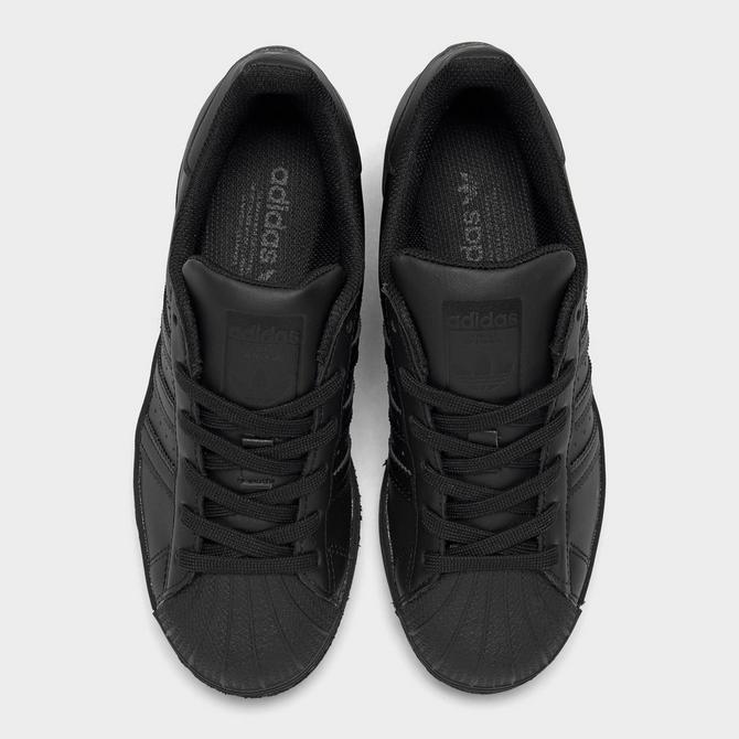 Adidas superstar big outlet kid size 4 black