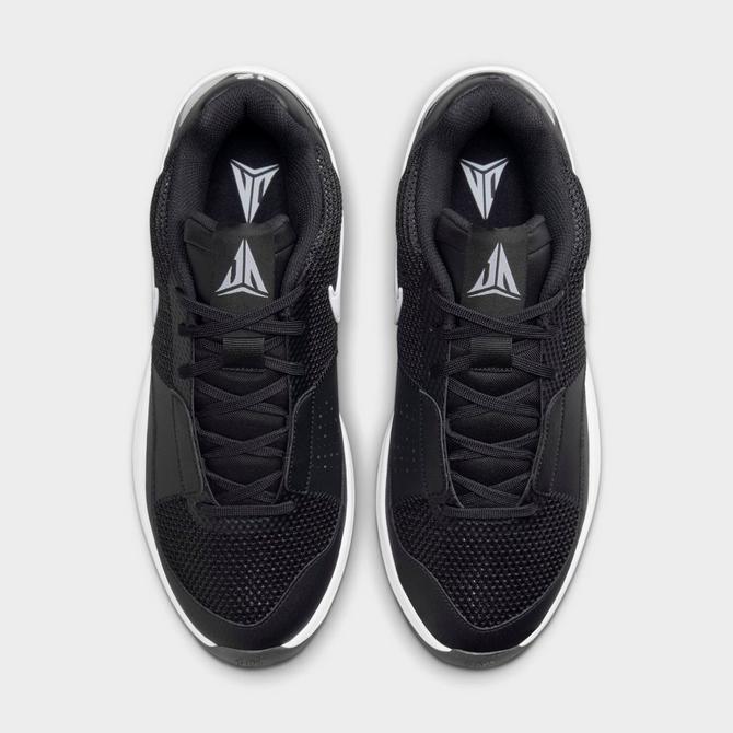 Nike black and white basketball shoes on sale