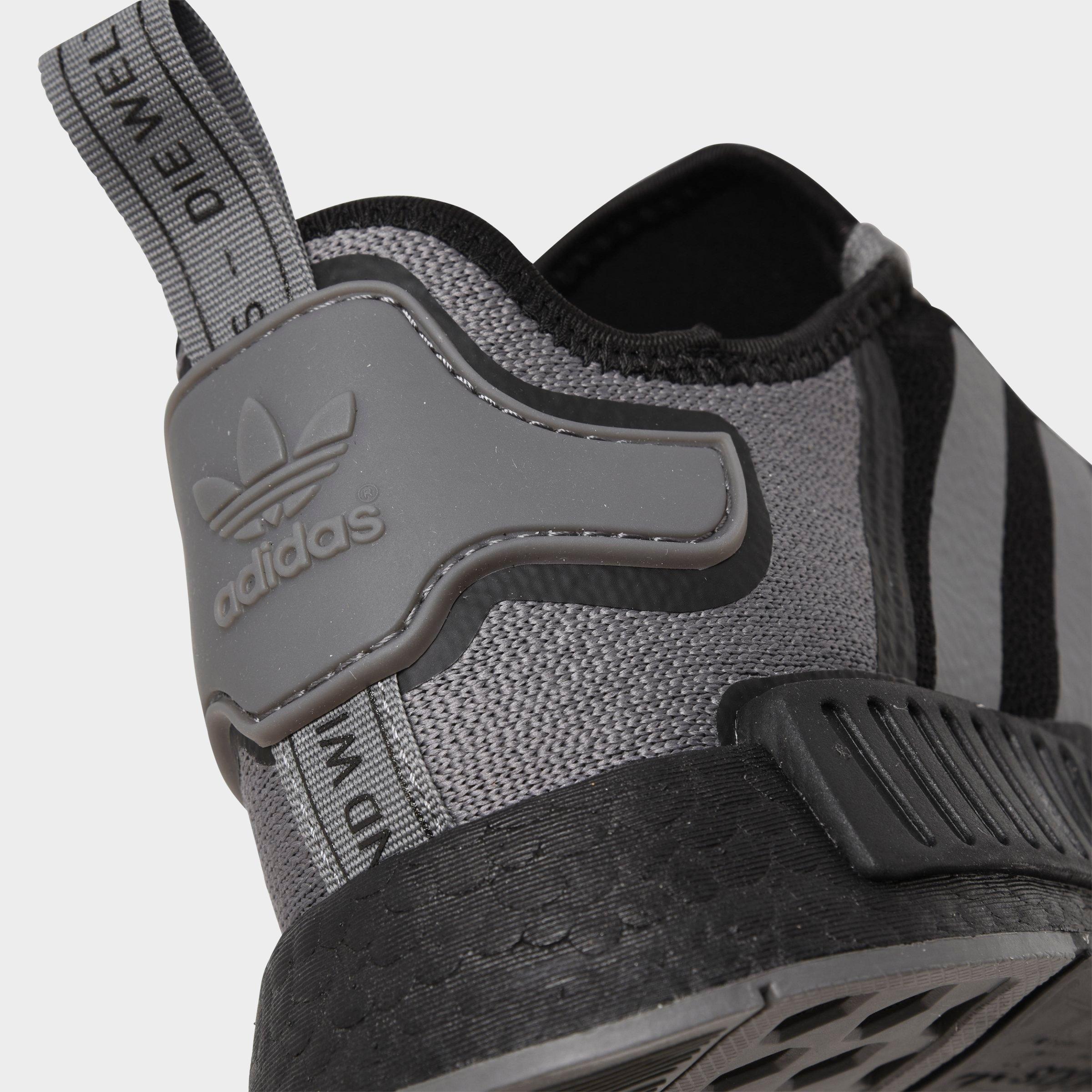 grey and black addidas