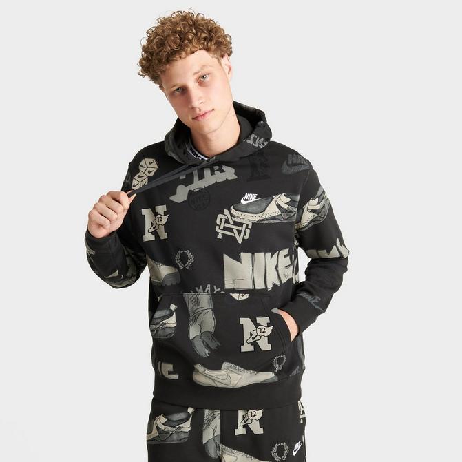 Nike best sale print hoodie