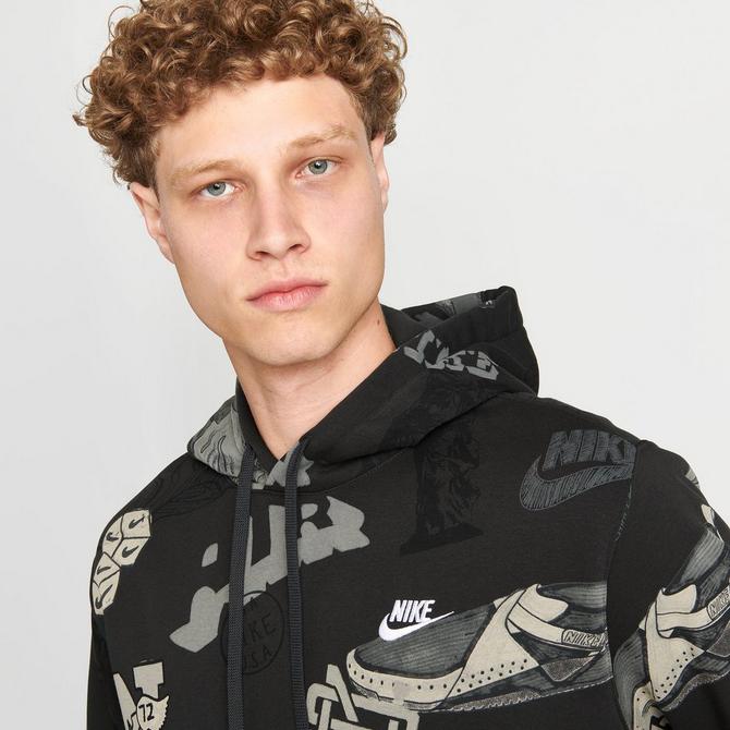 Nike club best sale camo hoodie mens