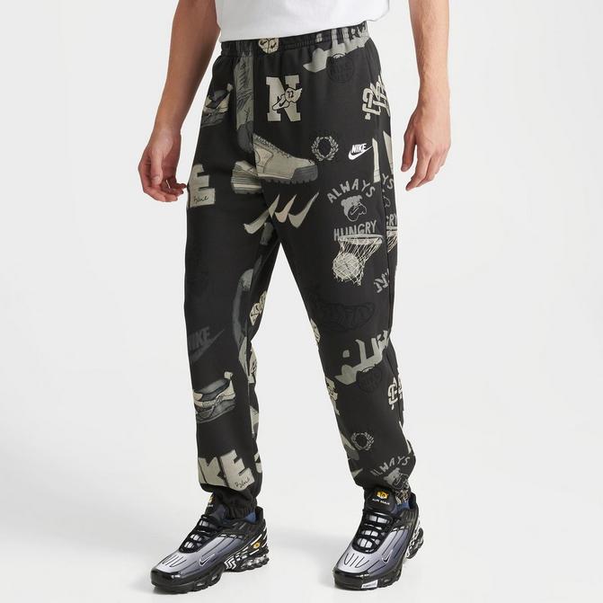 Nike Men's NSW All-Over Print Club Fleece Joggers