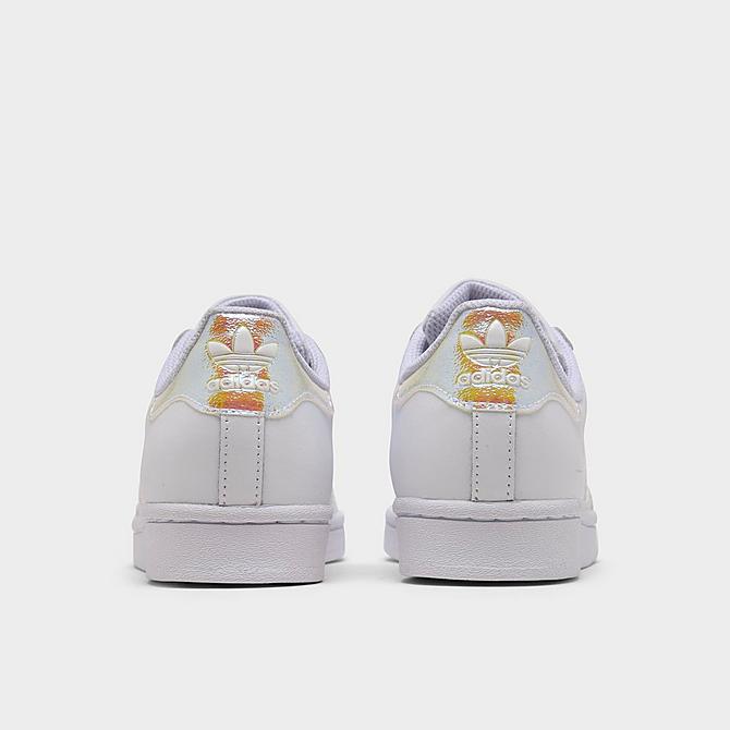 Left view of Girls' Big Kids' adidas Originals Girls Are Awesome Casual Shoes in Cloud White/Cloud White Click to zoom