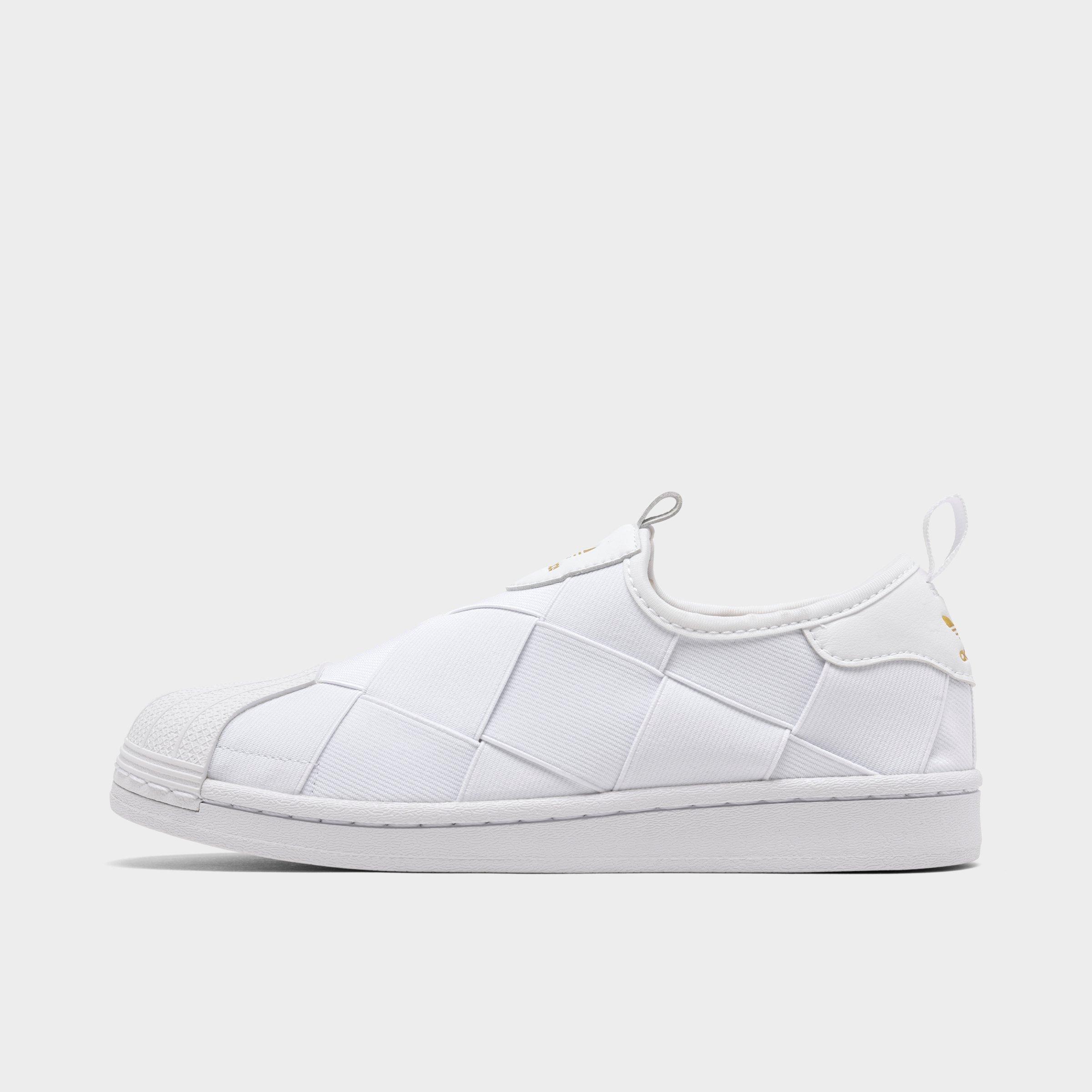 adidas white slip on