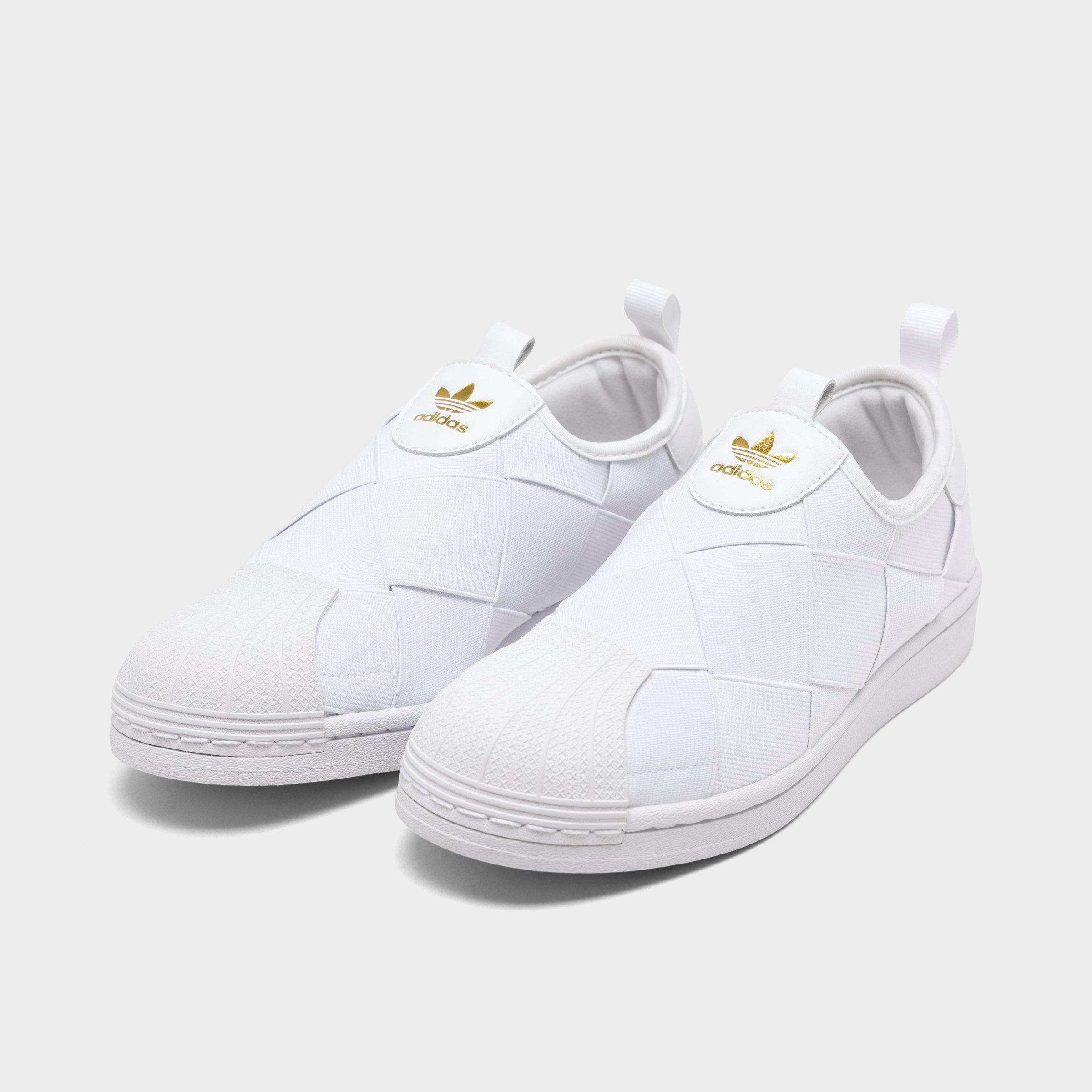 adidas originals superstar slip on white