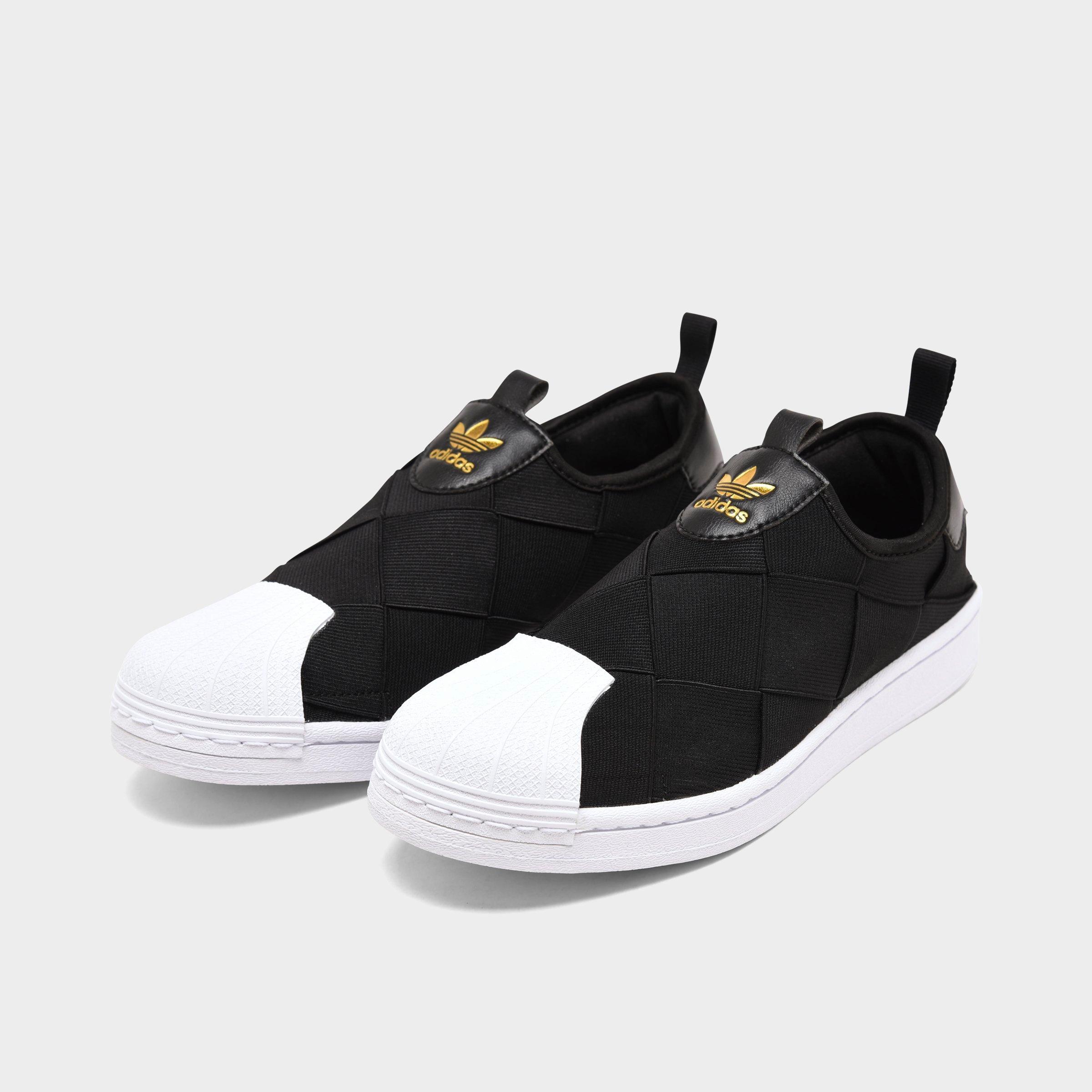 super star slip on black