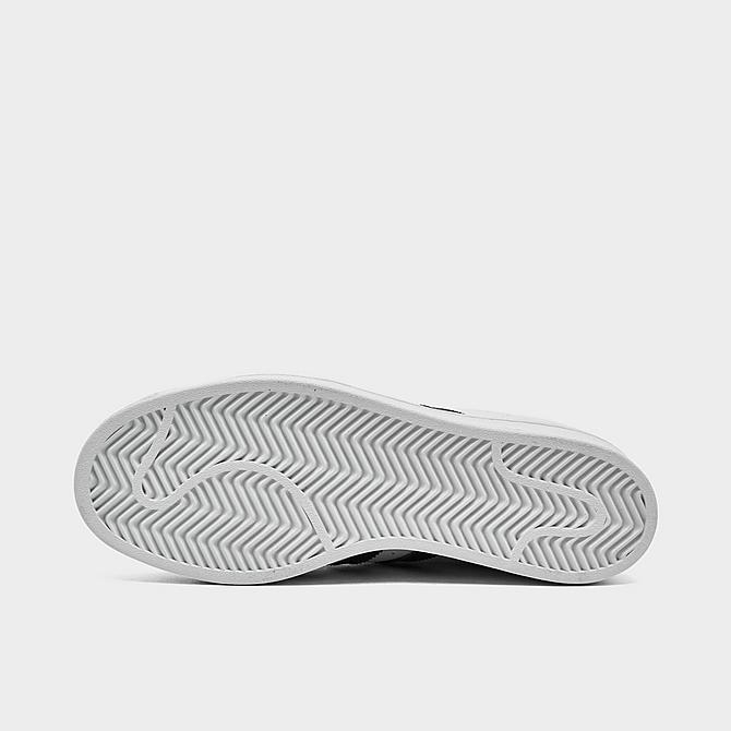 Bottom view of Women's adidas Originals Superstar Casual Shoes in White/Black/White Click to zoom