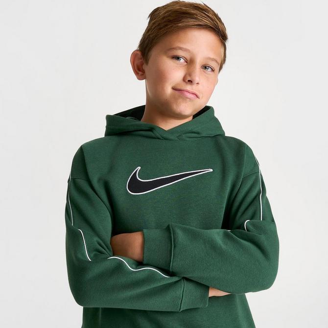 Boys green store nike hoodie