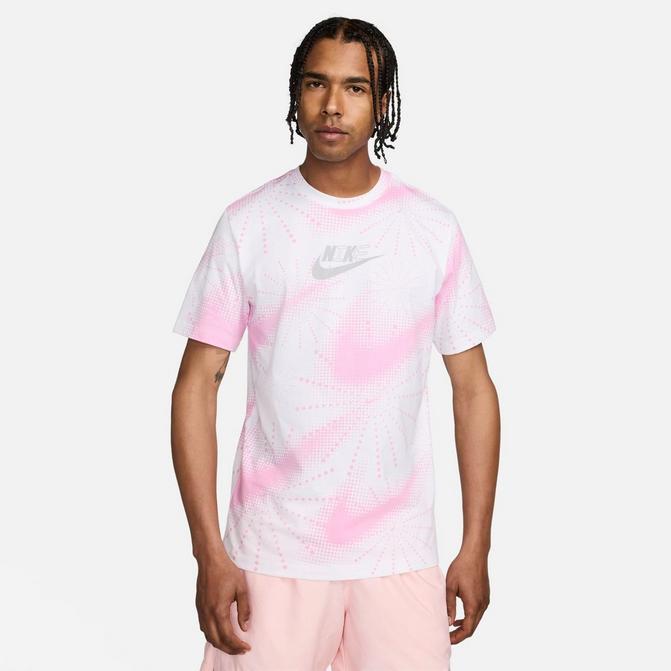 Nike pink and white shirt hot sale
