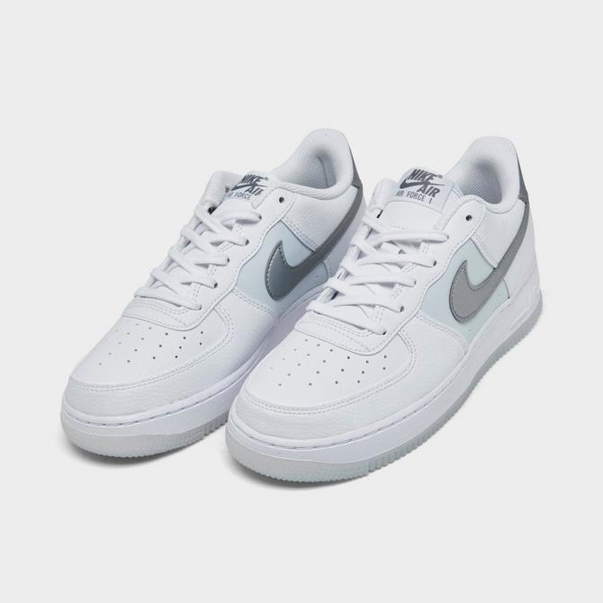 Nike Kids Air Force 1 (GS) White/White/White Basketball Shoe 3.5