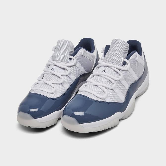 Jordan 11 white black navy best sale