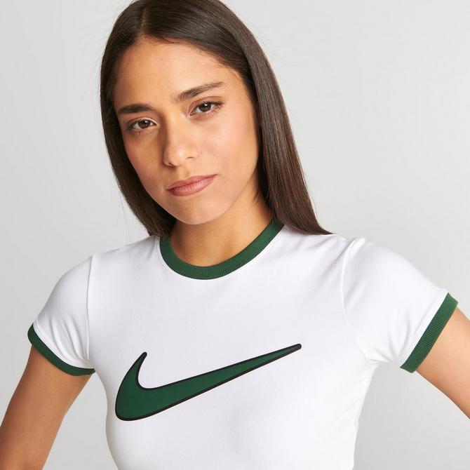 Women's nike dry swoosh best sale colorblocked training crew shirt