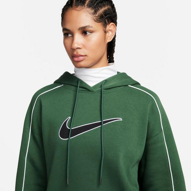 Nike green hot sale swoosh hoodie