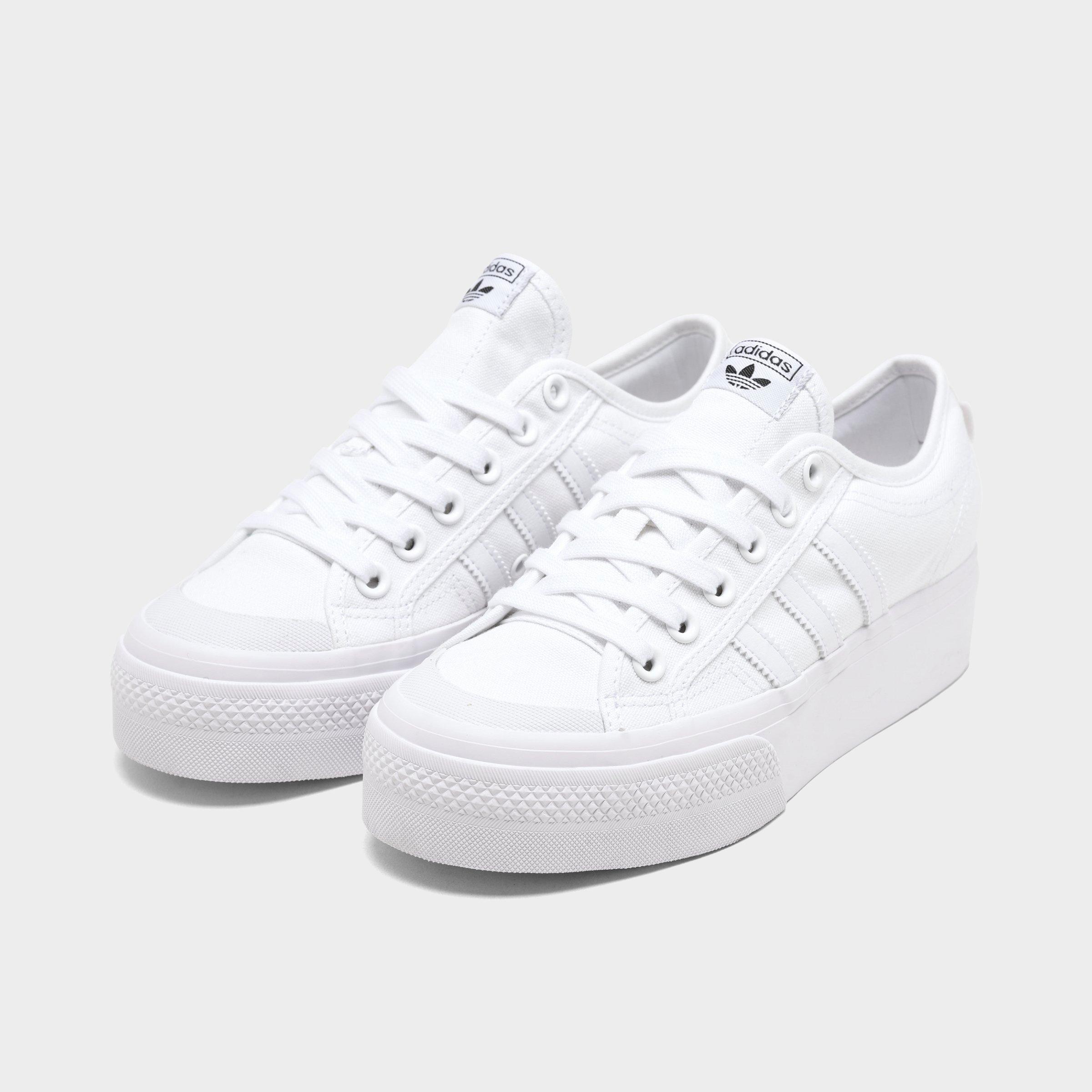 adidas white platform sneakers