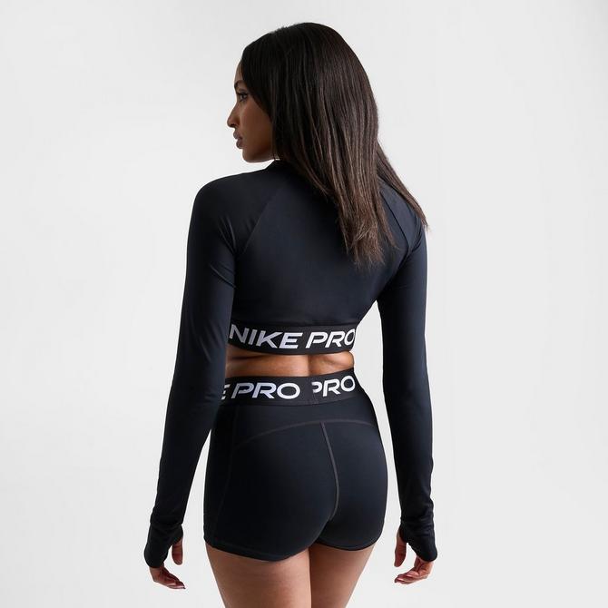 Nike Pro 365 Women's Dri-FIT Cropped Long-Sleeve Top. Nike IN