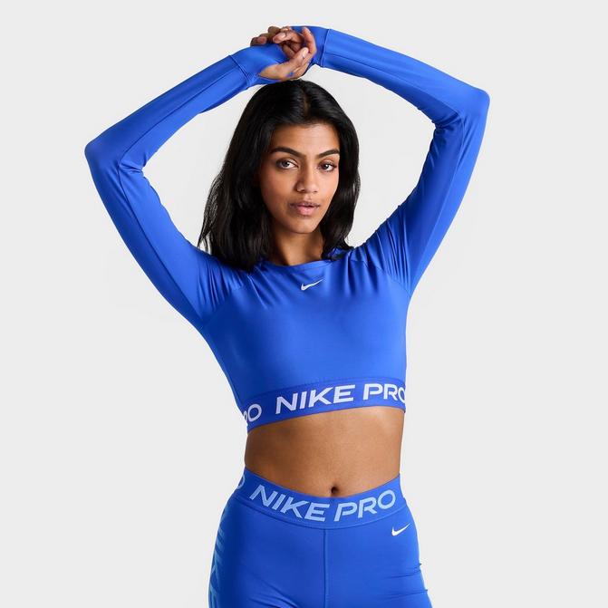 Nike Pro 365 Women's Dri-FIT Cropped Long-Sleeve Top (Plus Size)