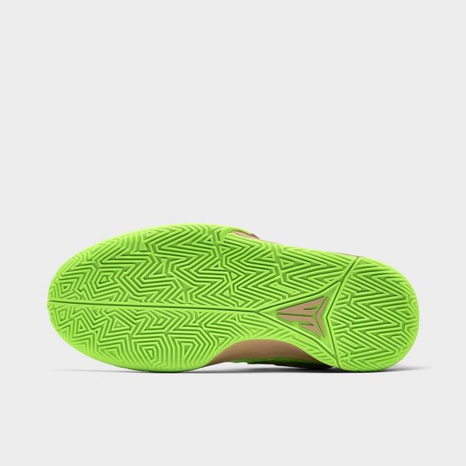 Lime green and black best sale basketball shoes