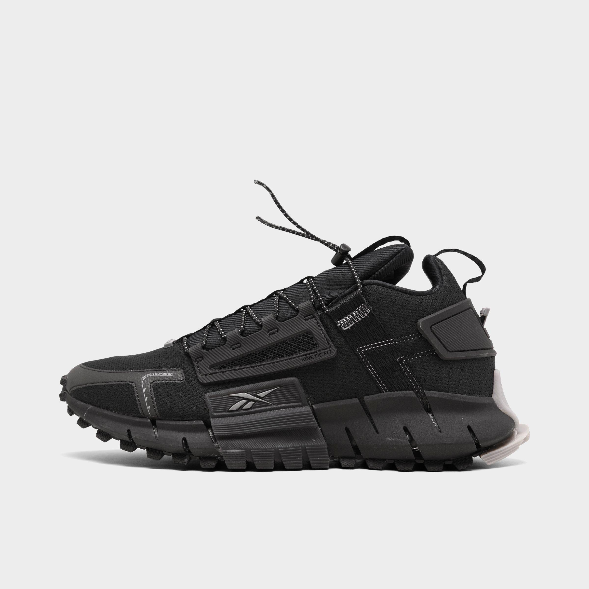 reebok men's black running shoes