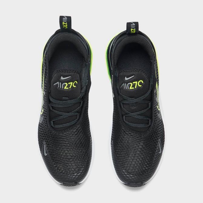 Nike infant air max 270 outlet trainer anthracite / volt / black