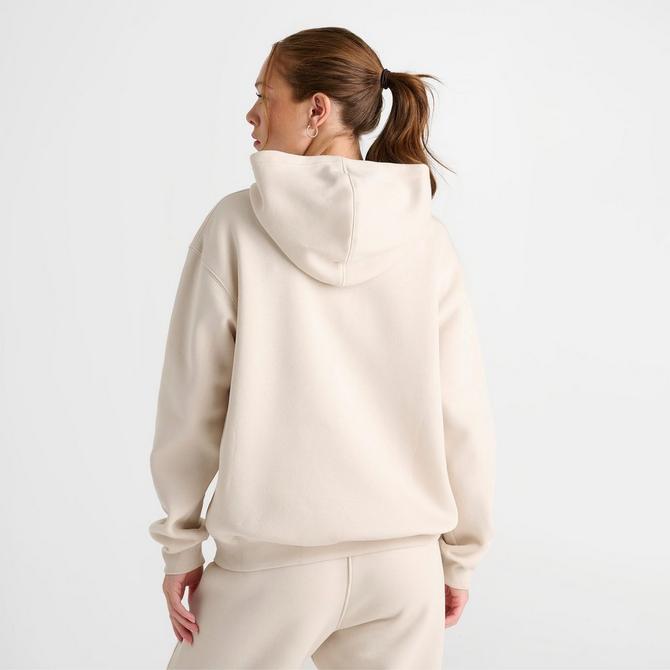 [angle] view of Women's Jordan Brooklyn Fleece Hoodie in Legend Light Brown/White Click to zoom