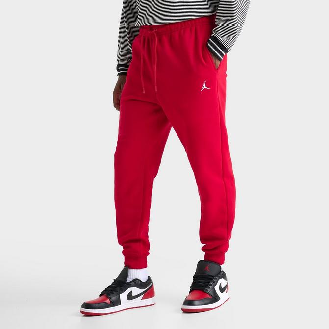 Red jordan sweatpants sale