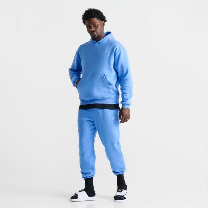 [angle] view of Men's Jordan Brooklyn Fleece Pullover Hoodie in Legend Blue/White Click to zoom