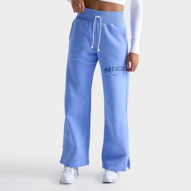 Women s Nike Sportswear Phoenix Fleece High Waisted Wide Leg Logo Pants Finish Line
