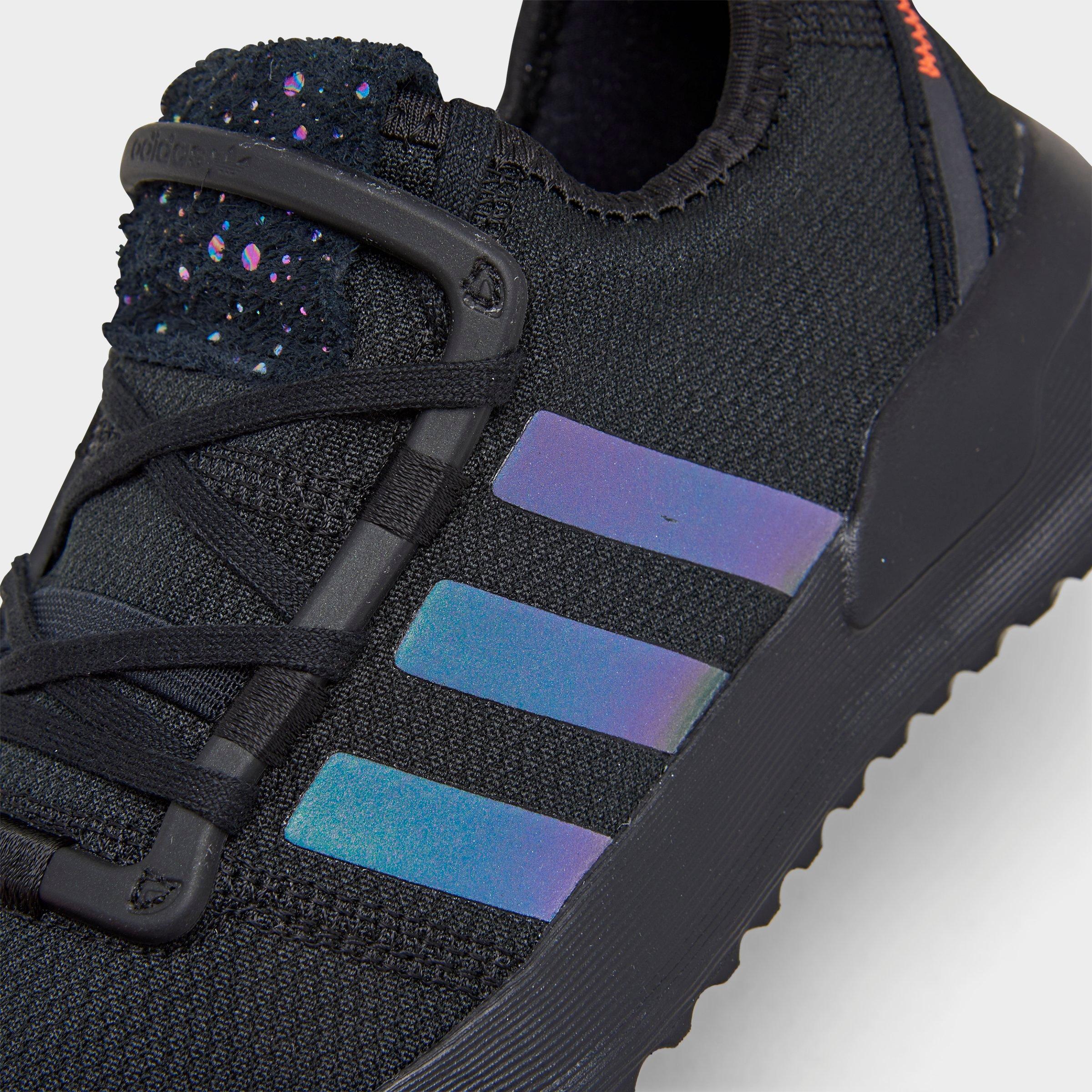 black and iridescent adidas