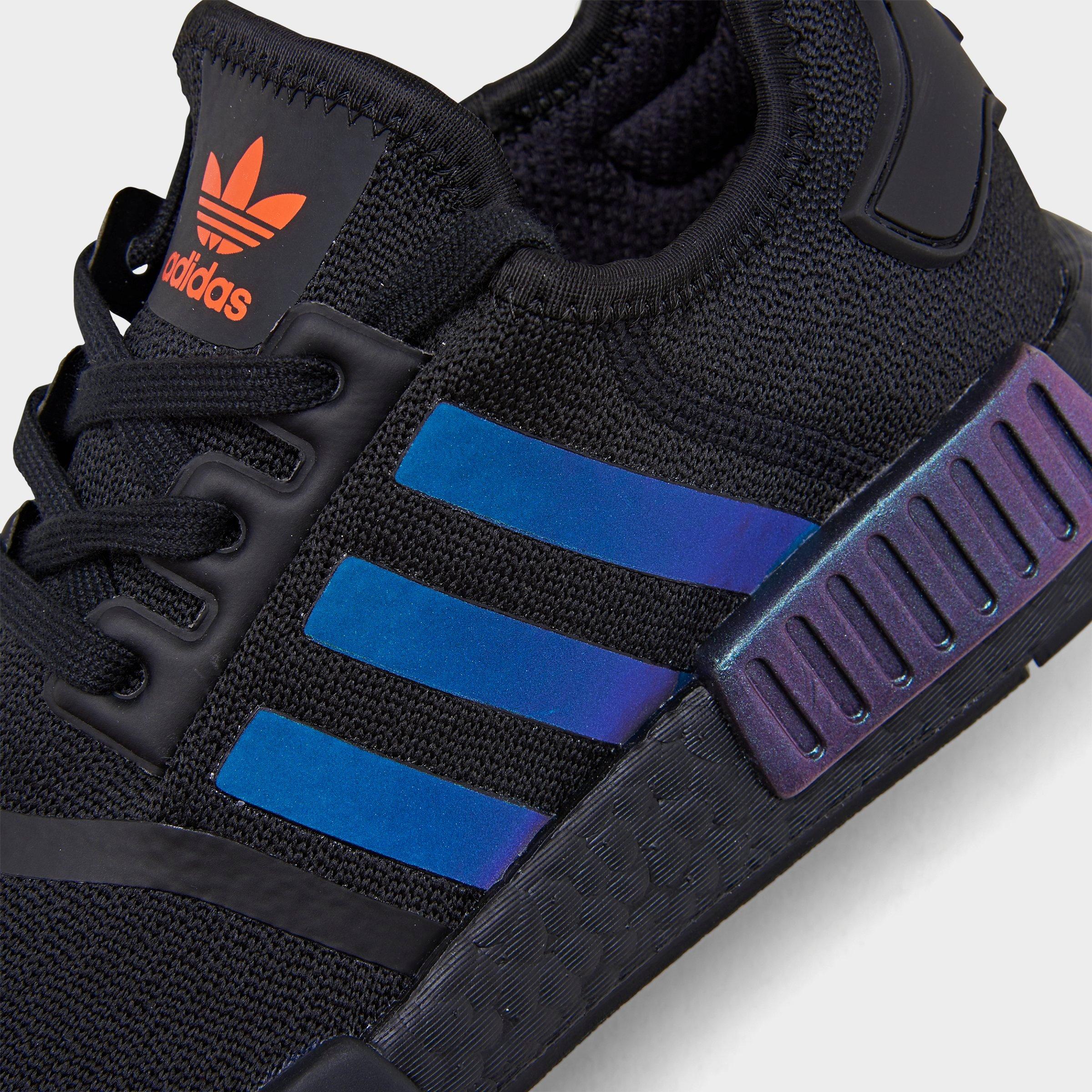 nmd black solar orange