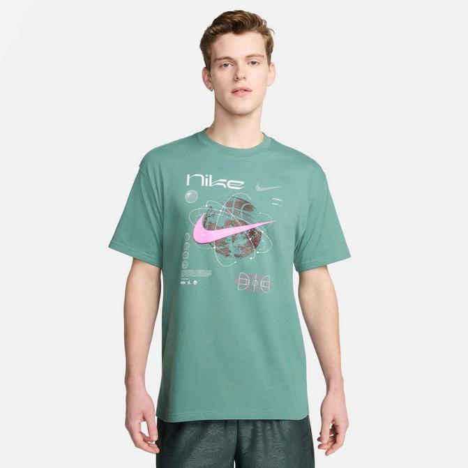 [angle] view of Men's Nike Max90 Basketball T-Shirt in Bicoastal Click to zoom