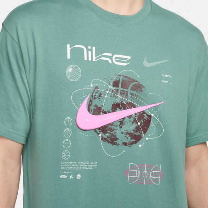 [angle] view of Men's Nike Max90 Basketball T-Shirt in Bicoastal Click to zoom