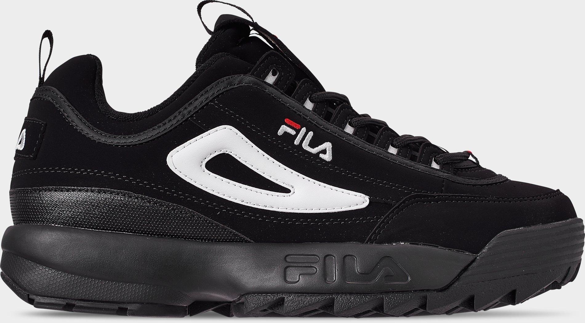 fila disruptor 2 black white