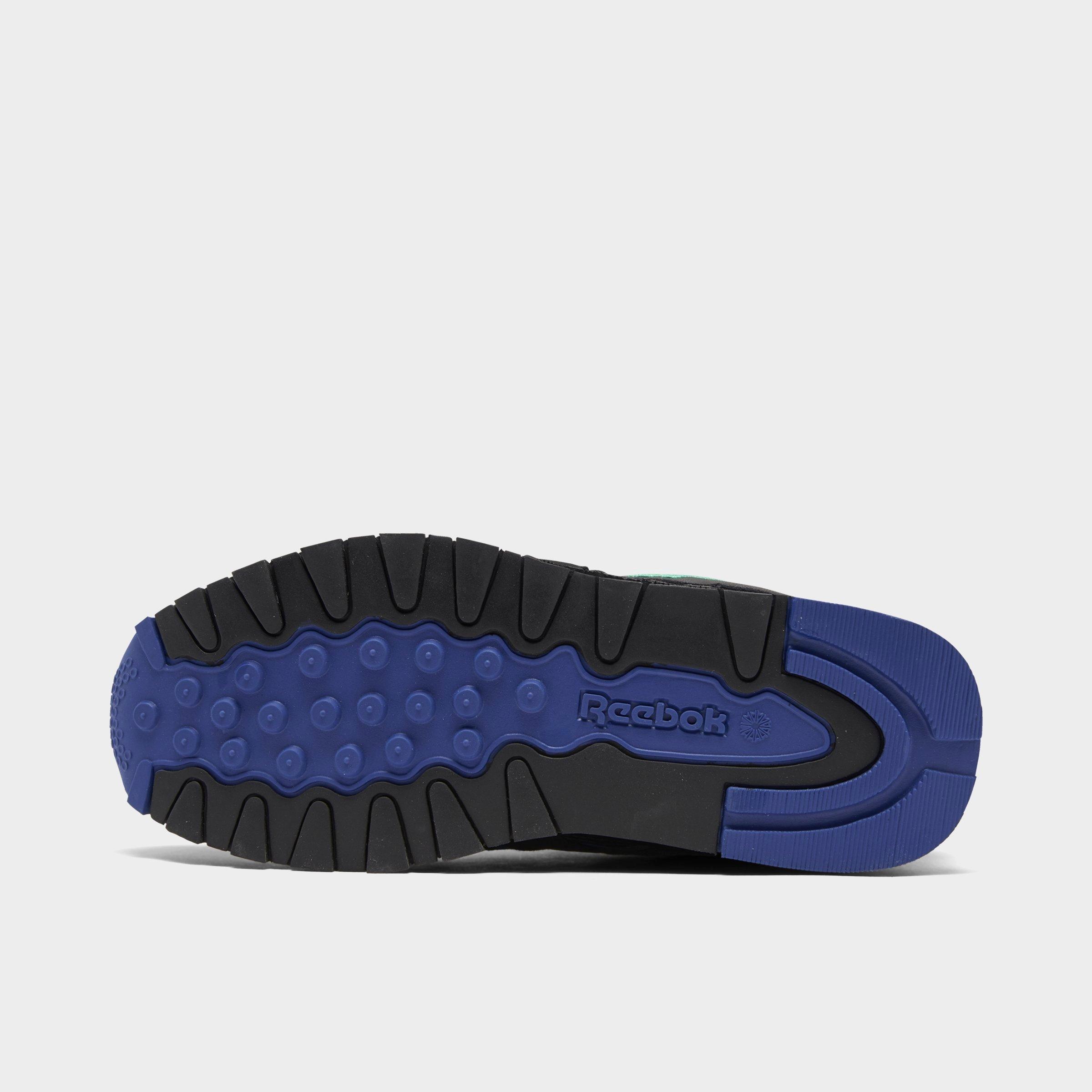 black leather reebok shoes