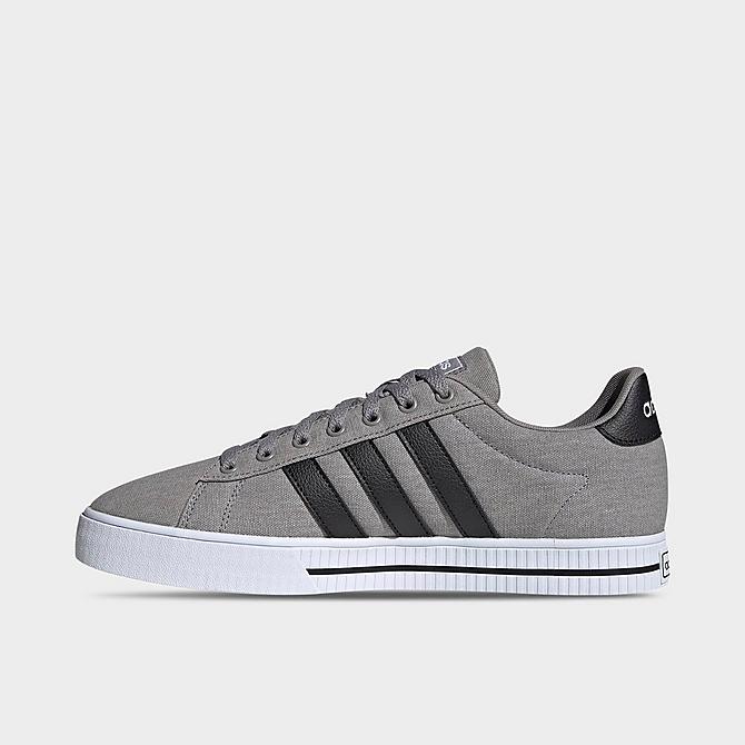 Front view of Men's adidas Essentials Daily 3.0 Casual Shoes in Dove Grey/Core Black/Cloud White Click to zoom