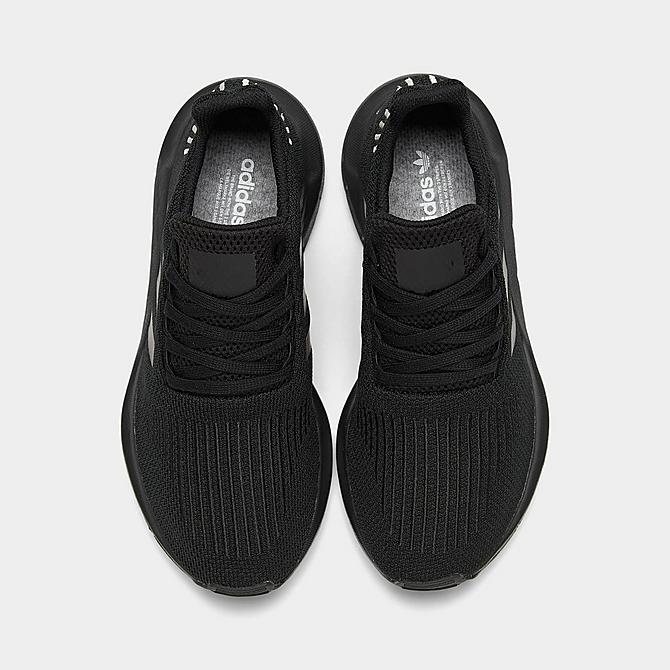 Back view of Women's adidas Originals Swift Run Casual Shoes in Core Black/Core Black/Core Black Click to zoom