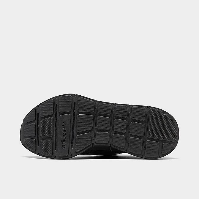 Bottom view of Women's adidas Originals Swift Run Casual Shoes in Core Black/Core Black/Core Black Click to zoom
