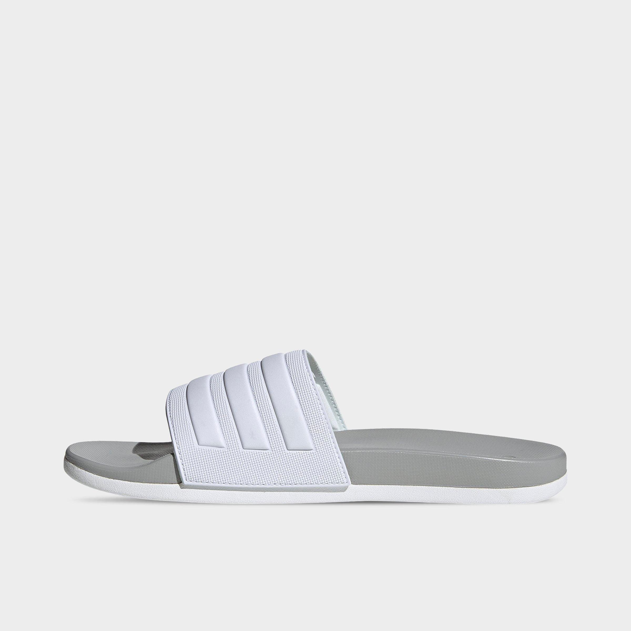 grey cloudfoam adidas slides