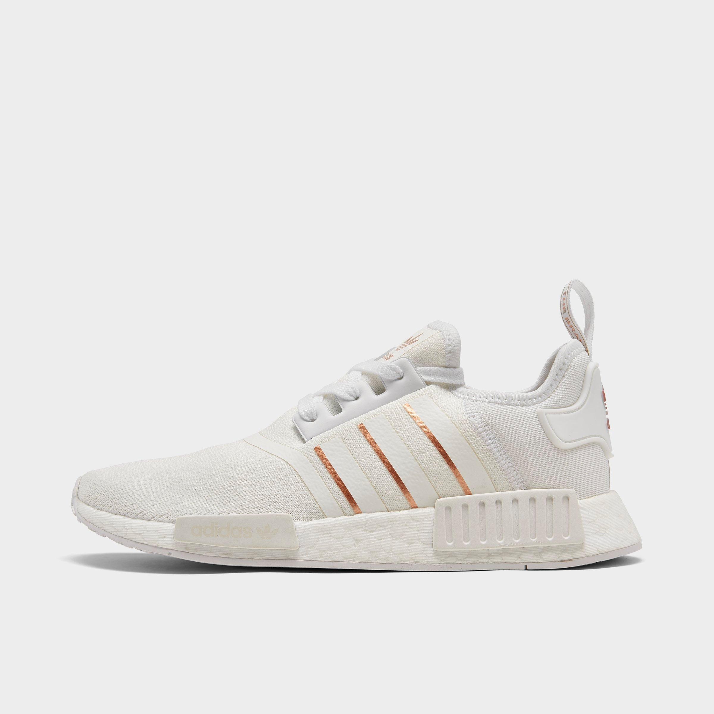 adidas women's white nmd r1 sneakers