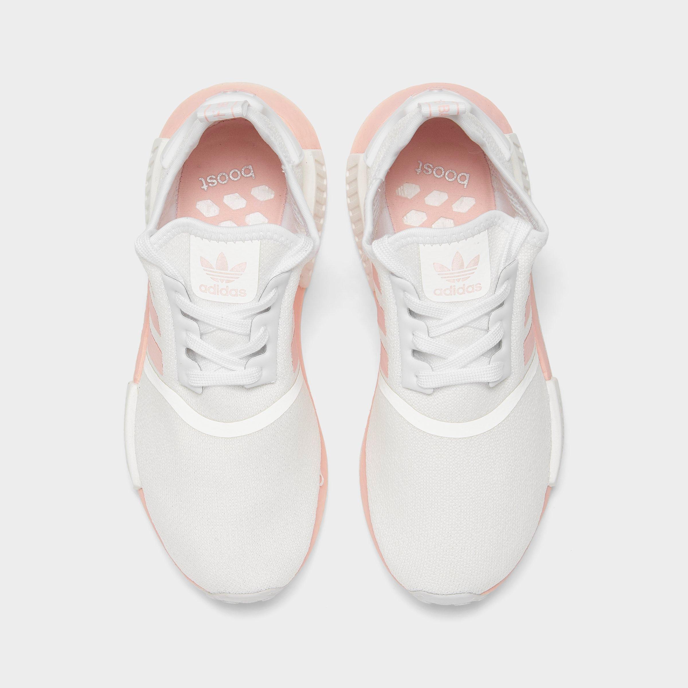 adidas nmd r1 womens white and pink