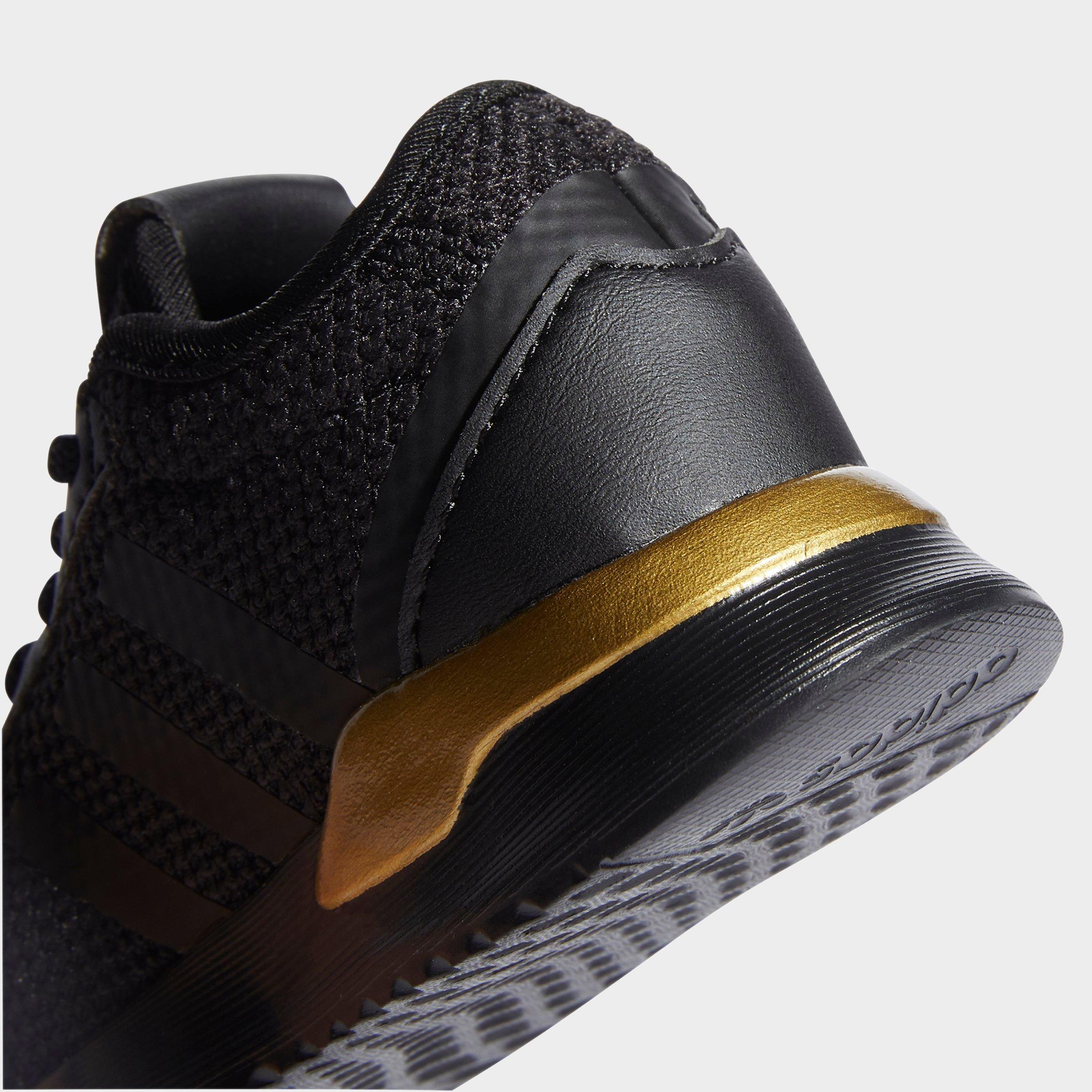 black and gold casual shoes