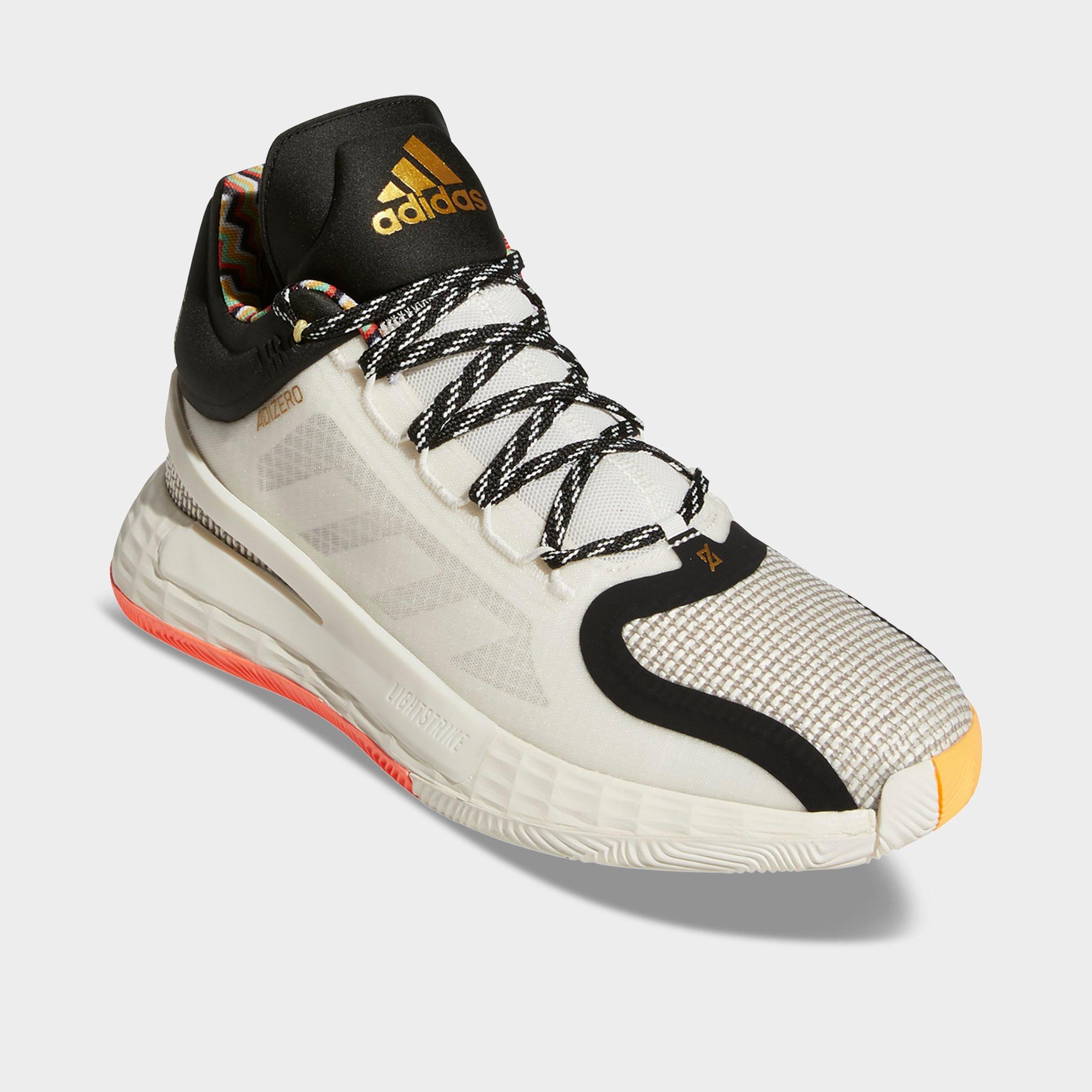 derrick rose shoes white and black