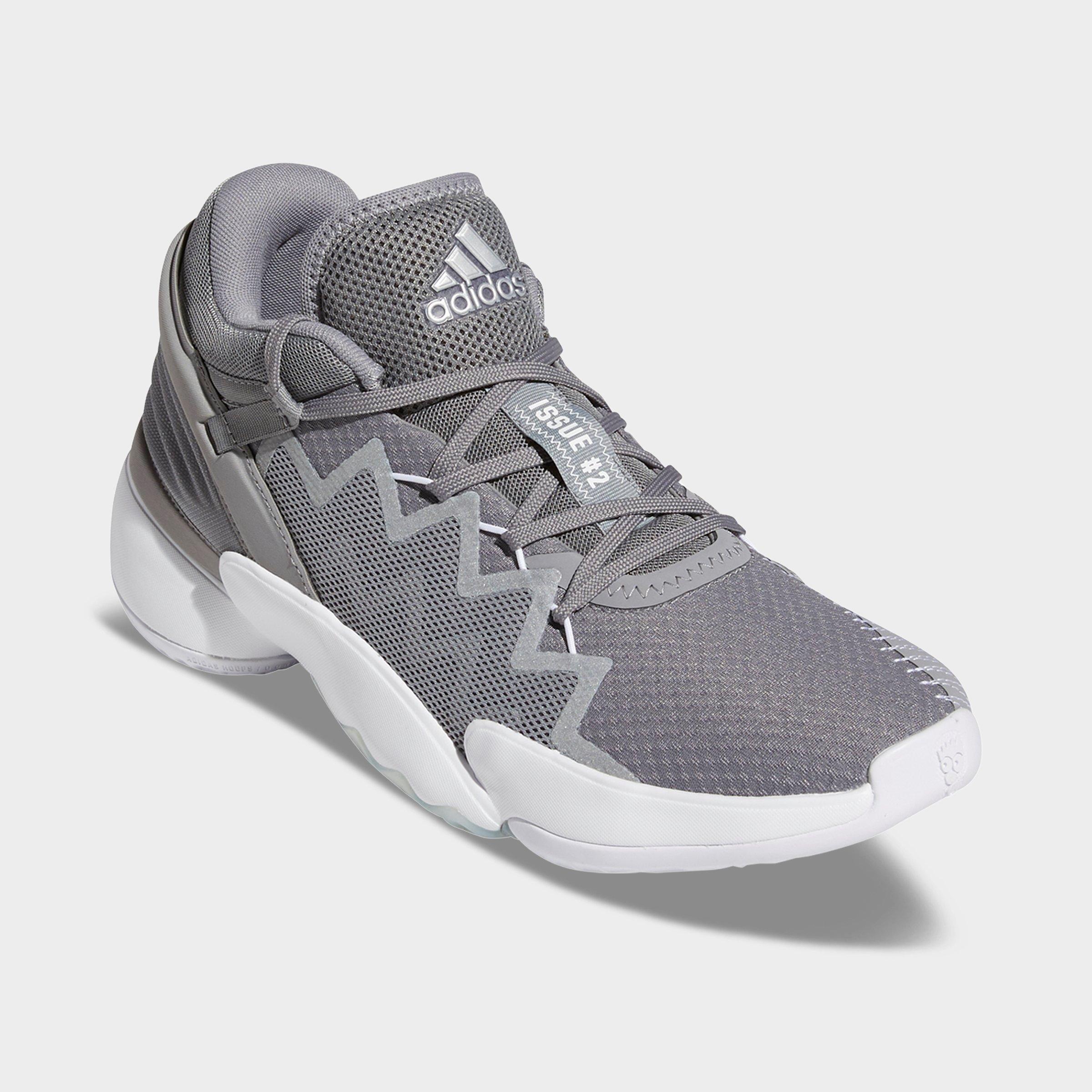 grey adidas basketball shoes