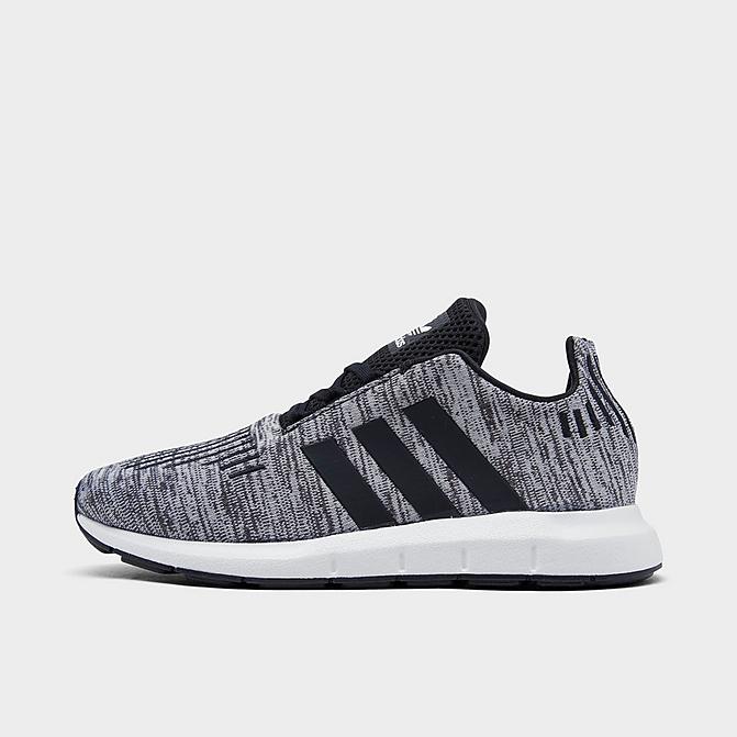 Right view of Little Kids' adidas Originals Swift Run Casual Shoes in Cloud White/Core Black/Core Black Click to zoom