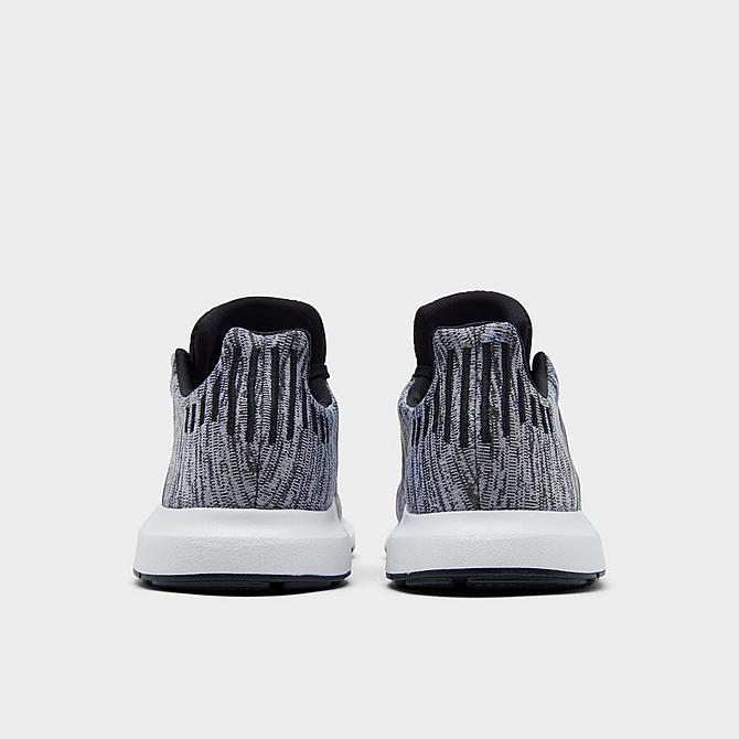 Left view of Little Kids' adidas Originals Swift Run Casual Shoes in Cloud White/Core Black/Core Black Click to zoom