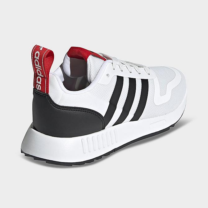 Left view of Big Kids' adidas Originals Multix Casual Shoes in Crystal White/Black/Scarlet Click to zoom