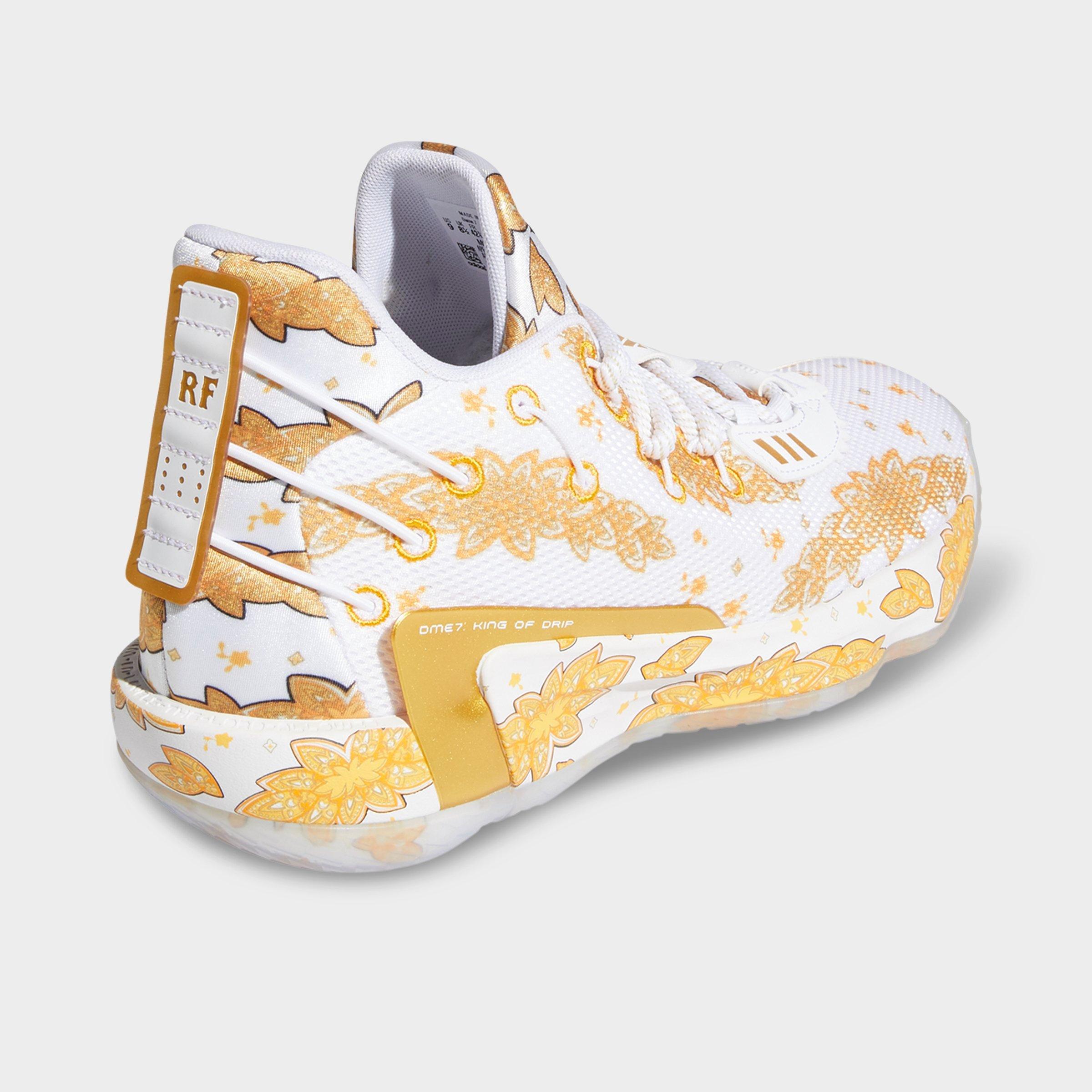 adidas dame 7 x ric flair mens shoes white