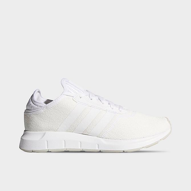Front view of Women's adidas Originals Swift Run X Casual Shoes in Footwear White/Footwear White Click to zoom